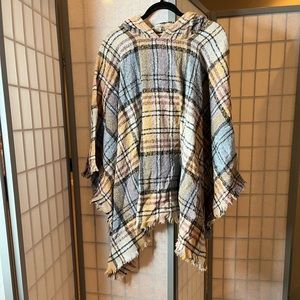 NWT On Blue poncho